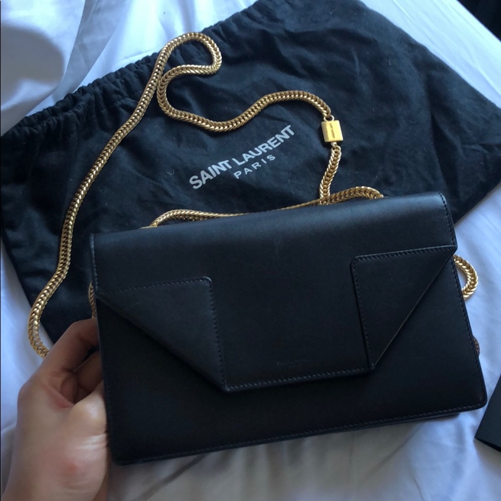 YSL Saint Laurent Paris black Sac Betty bag